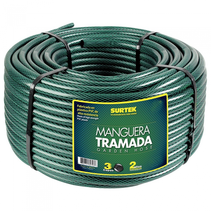 MANGUERA URREA M34T100 TRAMADA VERDE 3/4IN ROLLO 100M  image number null