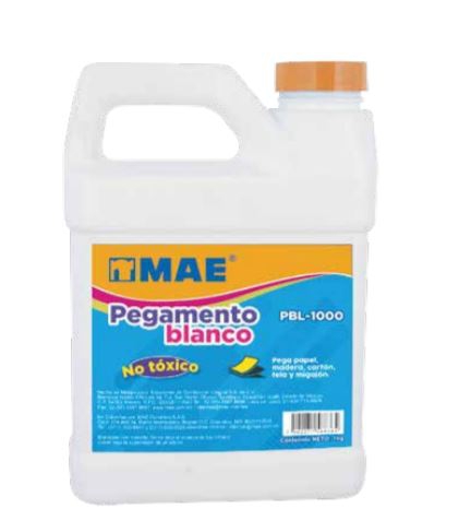 PEGAMENTO MAE PBL1000 BLANCO BOTE CON 1000 GRS  image number null