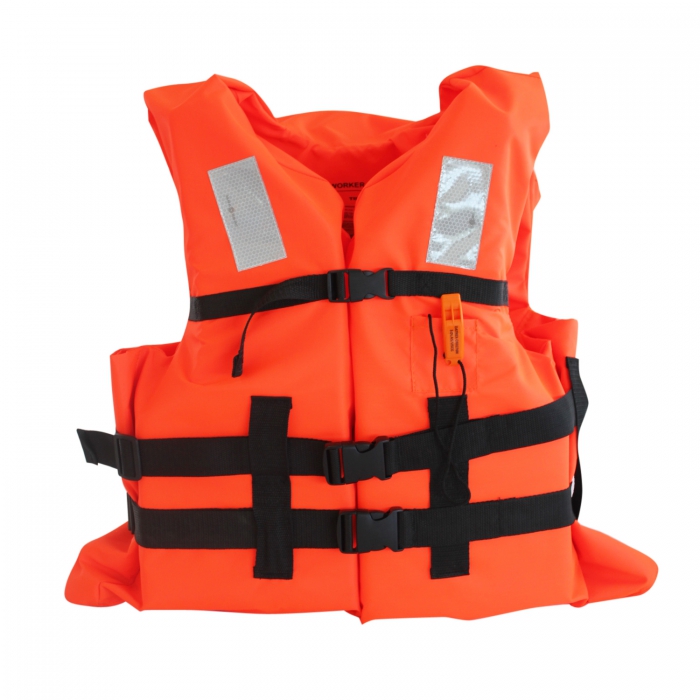 Compre su CHALECO SALVAVIDAS SHERPA WORKER SOLAS NARANJA TIPO I 275 NEWTONS  por MXN 1228.64