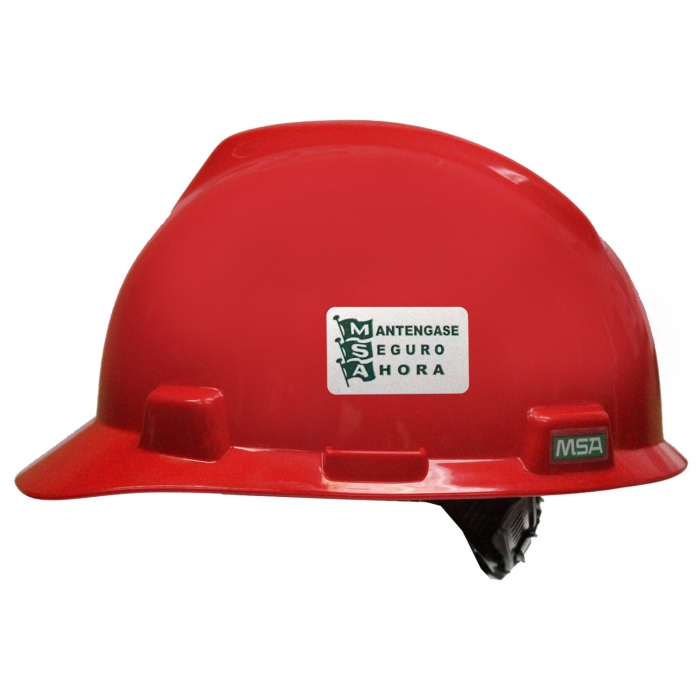 CASCO TIPO CACHUCHA MSA V-GARD ROJO SUSPENSION ONE-TOUC Rojo image number null