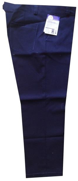 PANTALON RETARDANTE A FLAMA TELA 100% ALGODON SATINADO AZUL DE 9 OZ T-36  image number null