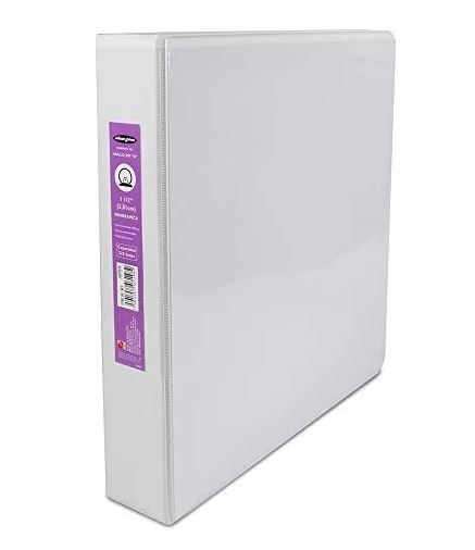 CARPETA WILSON JONES P7148 VINIL 3 ARILLOS FORMA O 1.5 IN TAMAÑO CTA COLOR BLANCO PIEZA  image number null