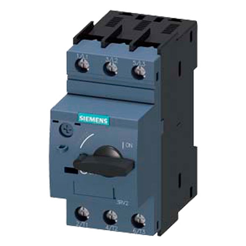 Interruptor Automatico Siemens 3rv20211ea10 Tama&ntilde;o S0 para Proteccion de Motores Clase 10 Disparador por Sobrecarga con Retardo Segun Intensidad 28...4 a Disparador de Cortocircuito 52 a Borne de Tornillo Poder de Corte Estandar  image number null