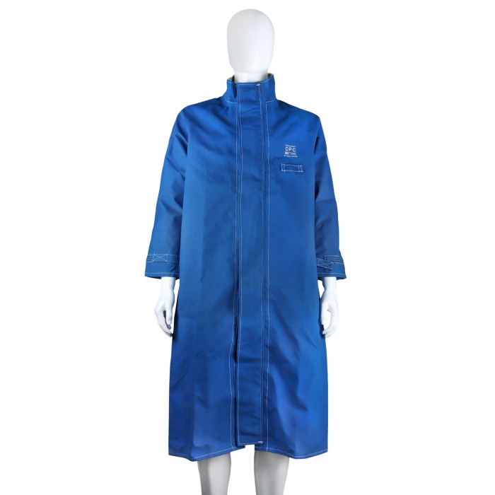 ChaquetaAbrigo Ansell contra Salpicaduras Quimicas y Llamas Trilaminado de 49ft  Exterior de Nomex Membrana Gore Forro Interno Nomex Azul TL  image number null