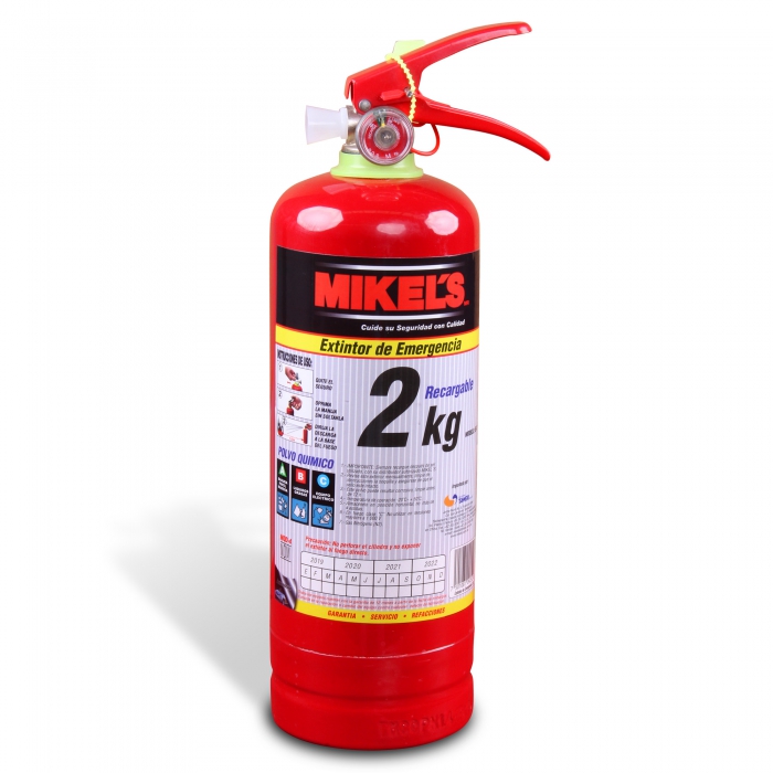 EXTINTOR MIKELS EE2 DE EMERGENCIA RECARGABLE 2 KG  image number null