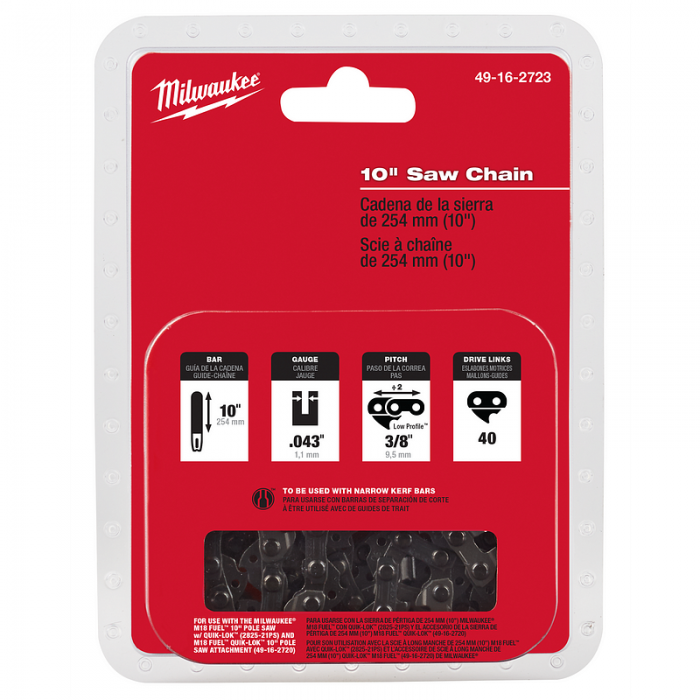 CADENA MILWAUKEE 49162723 PARA SIERRA 10IN PARA QUIKLOK M18  image number null