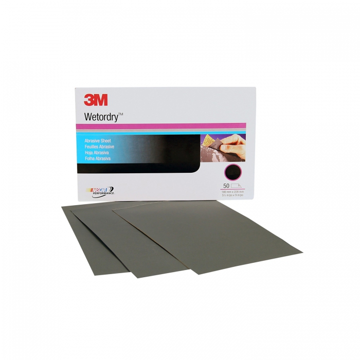 Lija 3m60060003724 Wetordry 512 X 9in P1500 Carburo de Silicio  image number null