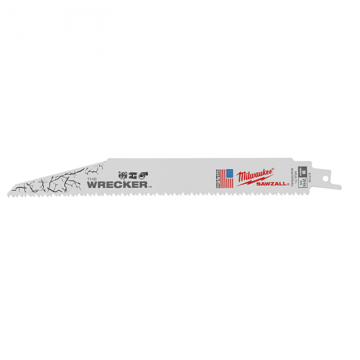 HOJA MILWAUKEE 48005706 DE MATERIAL MULTIPLE SAWZALL WRECKER TM DPP 8 LARGO 9IN  image number null