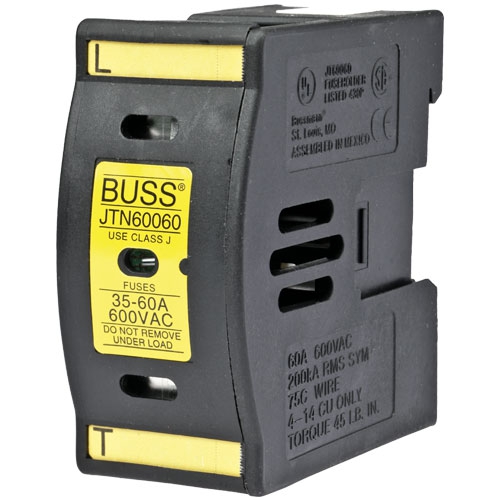 PORTAFUSIBLE BUSSMANN JTN60060 MODULARES CLASE J CON INDICADOR  image number null