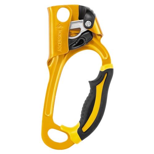 PUÑO BLOQUEADOR PETZL AMARILLONEGRO PASCENSO POR CUERDA MANO DERECHA  image number null