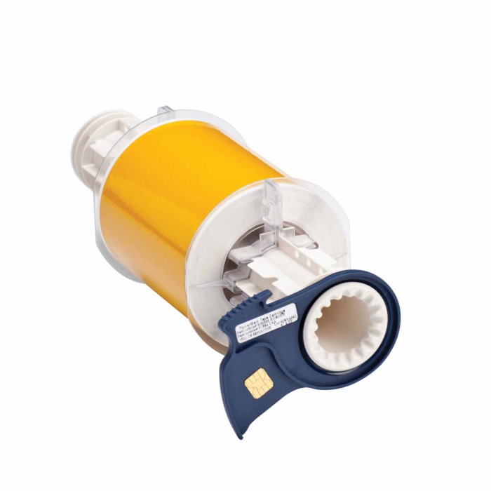 Etiqueta Brady PImpresora Bbp85 de Plastico Amarillo CAdhesivo de Acrilico 4 In X 33 Ft  image number null