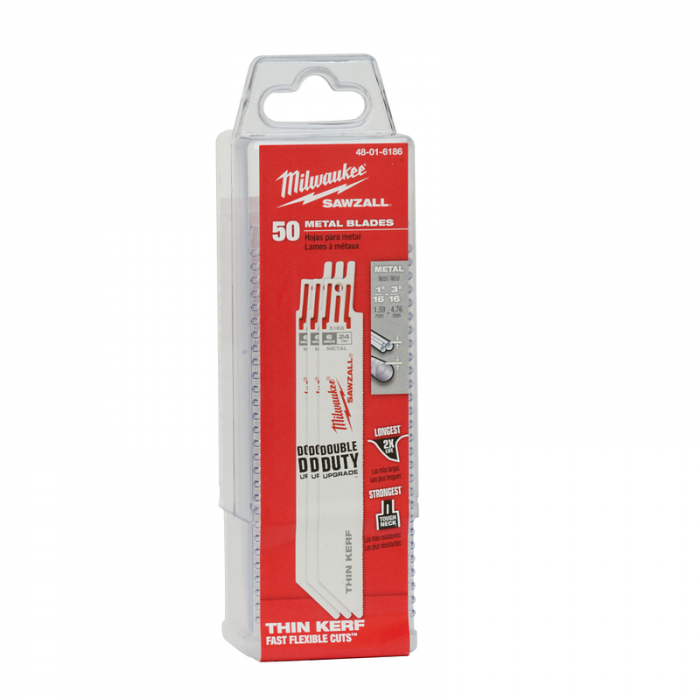 HOJAS PARA SIERRA MILWAUKEE 48016186 DPP 24 LARGO 6IN 50PAQUETE  image number null