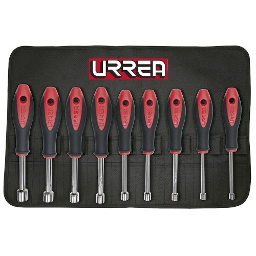 JUEGO URREA 8200M DE 9 DESTORNILLADORES BIMATERIAL DE CAJA MÉTRICOS  image number null