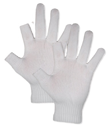 GUANTE JAPONES TEJIDO DE POLIESTER CON DEDOS PULGAR E INDICE CORTOS  image number null