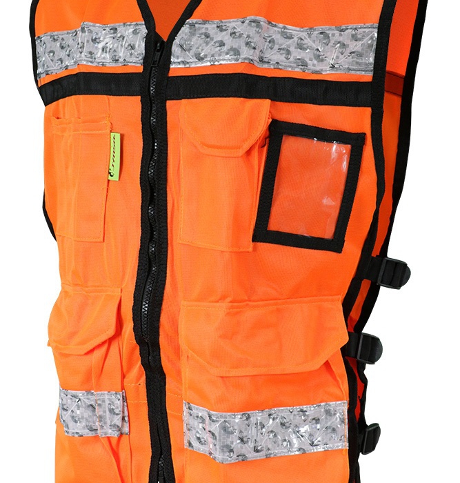 CHALECO JYRSA SR2080ANCRMD NARANJA ABIERTO TIPO RESCATISTA DE ALTA VISIBILIDAD TM  image number null